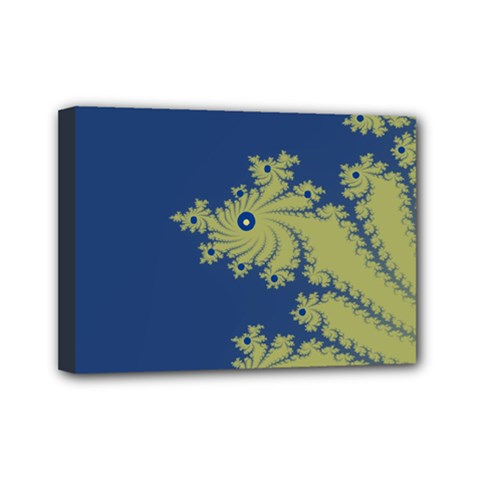 Blue And Green Design Mini Canvas 7  X 5 