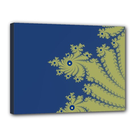 Blue And Green Design Canvas 16  X 12 