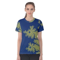 Blue And Green Design Women s Cotton Tees