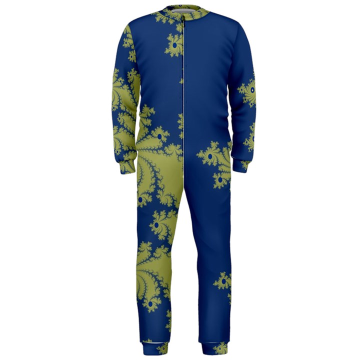 Blue and Green Design OnePiece Jumpsuit (Men) 