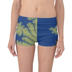 Blue And Green Design Boyleg Bikini Bottoms by digitaldivadesigns