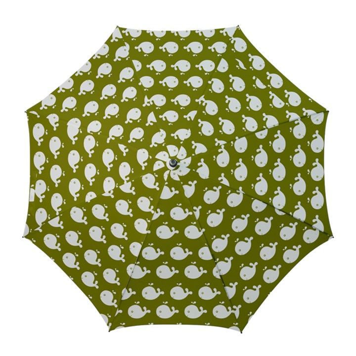 Cute Whale Illustration Pattern Golf Umbrellas