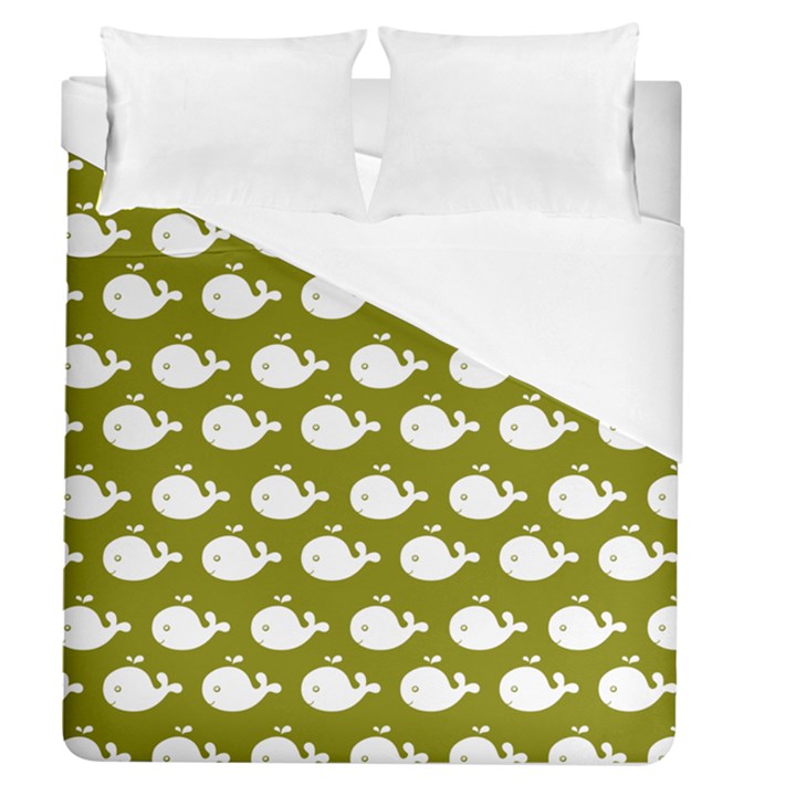 Cute Whale Illustration Pattern Duvet Cover Single Side (Full/Queen Size)