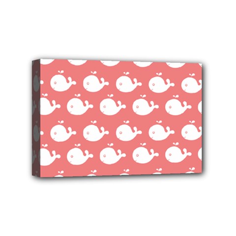 Cute Whale Illustration Pattern Mini Canvas 6  X 4  by GardenOfOphir