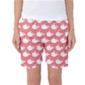 Cute Whale Illustration Pattern Women s Basketball Shorts View1