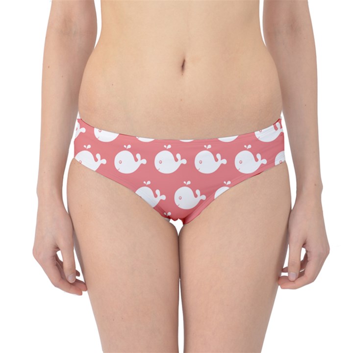 Cute Whale Illustration Pattern Hipster Bikini Bottoms