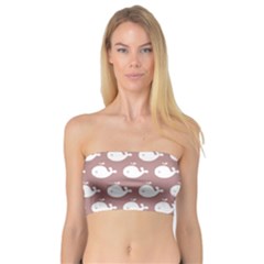 Cute Whale Illustration Pattern Women s Bandeau Tops by GardenOfOphir