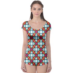 Cute Pattern Gifts Short Sleeve Leotard