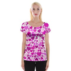 Heart 2014 0931 Women s Cap Sleeve Top