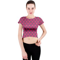 Cute Pattern Gifts Crew Neck Crop Top by GardenOfOphir