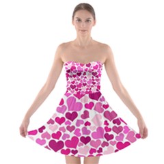 Heart 2014 0932 Strapless Bra Top Dress