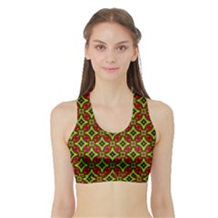 Cute Pattern Gifts Women s Sports Bra With Border