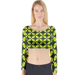 Cute Pattern Gifts Long Sleeve Crop Top