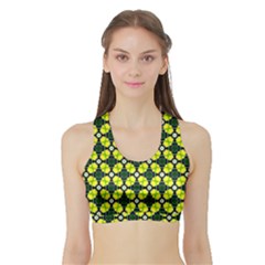 Cute Pattern Gifts Women s Sports Bra With Border