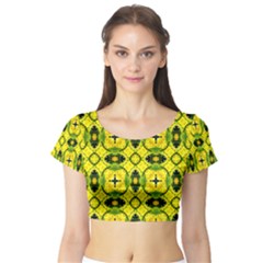 Cute Pattern Gifts Short Sleeve Crop Top