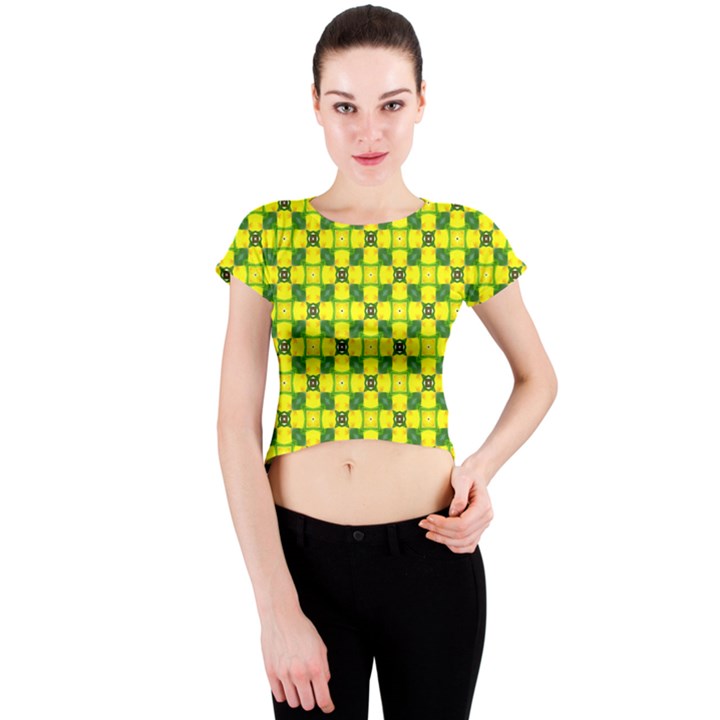 Cute Pattern Gifts Crew Neck Crop Top