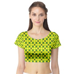 Cute Pattern Gifts Short Sleeve Crop Top