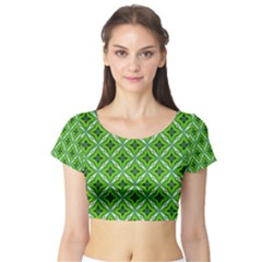 Cute Pattern Gifts Short Sleeve Crop Top