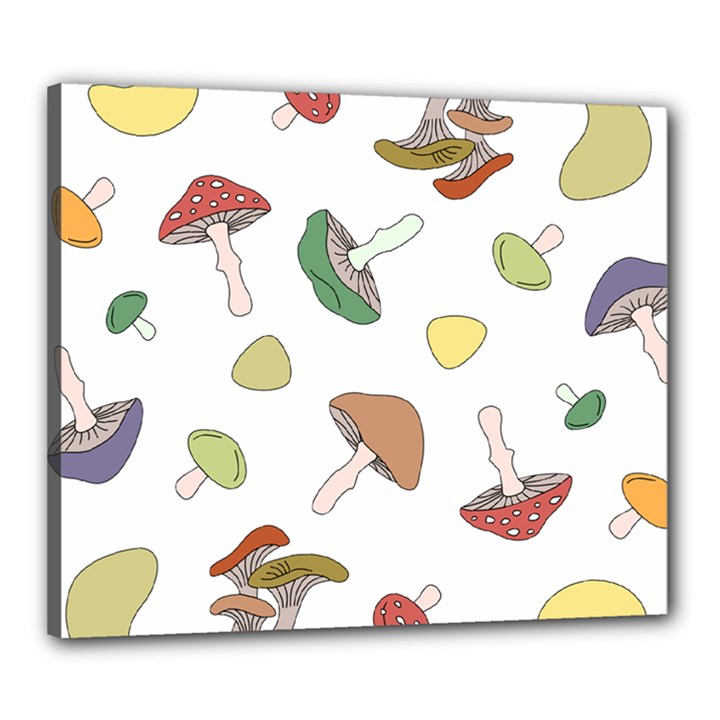 Mushrooms Pattern 02 Canvas 24  x 20 