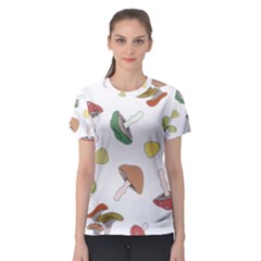 Mushrooms Pattern 02 Women s Sport Mesh Tees