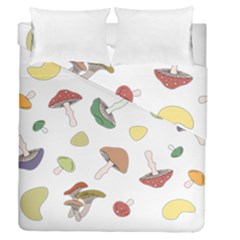 Mushrooms Pattern 02 Duvet Cover (full/queen Size) by Famous