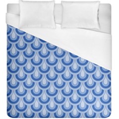 Awesome Retro Pattern Blue Duvet Cover Single Side (kingsize)