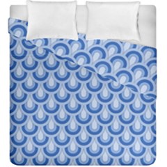 Awesome Retro Pattern Blue Duvet Cover (king Size) by ImpressiveMoments