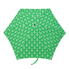 Awesome Retro Pattern Green Mini Folding Umbrellas