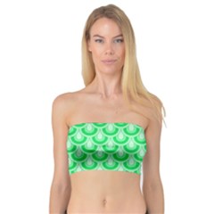 Awesome Retro Pattern Green Women s Bandeau Tops