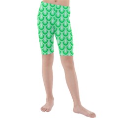 Awesome Retro Pattern Green Kid s Swimwear