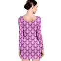 Awesome Retro Pattern Lilac Long Sleeve Bodycon Dresses View2