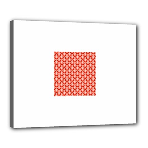 Awesome Retro Pattern Red Canvas 20  X 16 