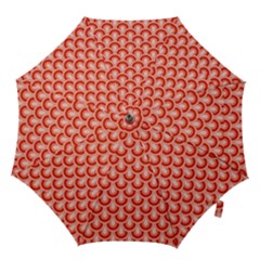 Awesome Retro Pattern Red Hook Handle Umbrellas (medium)