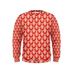 Awesome Retro Pattern Red Boys  Sweatshirts by ImpressiveMoments