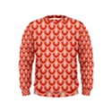 Awesome Retro Pattern Red Boys  Sweatshirts View1