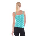 Awesome Retro Pattern Turquoise Spaghetti Strap Tops View2