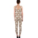 Retro Mirror Pattern Brown OnePiece Catsuits View2