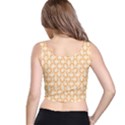 Retro Mirror Pattern Peach Crop Top View3