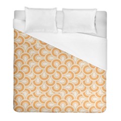 Retro Mirror Pattern Peach Duvet Cover Single Side (twin Size)