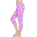 Retro Mirror Pattern Pink Capri Leggings View3