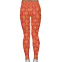 Retro Mirror Pattern Red Yoga Leggings View2