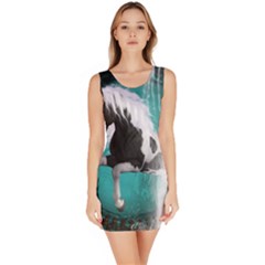 Beautiful Horse With Water Splash  Bodycon Dresses