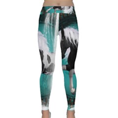 Beautiful Horse With Water Splash  Yoga Leggings