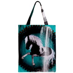 Beautiful Horse With Water Splash  Zipper Classic Tote Bags