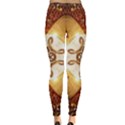 Elegant, Decorative Kaleidoskop In Gold And Red Women s Leggings View2