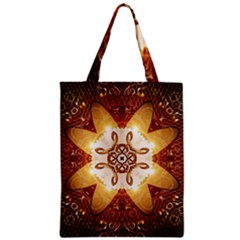 Elegant, Decorative Kaleidoskop In Gold And Red Zipper Classic Tote Bags