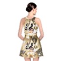 Clef With  And Floral Elements Reversible Skater Dresses View2