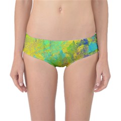 Abstract In Blue, Green, Copper, And Gold Classic Bikini Bottoms