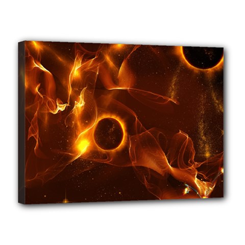 Fire And Flames In The Universe Canvas 16  X 12 