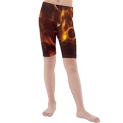 Fire And Flames In The Universe Kid s Swimwear